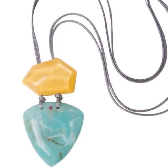 Geometric Two-Tone Rope Adjustable Necklace - Picture 2 of 3